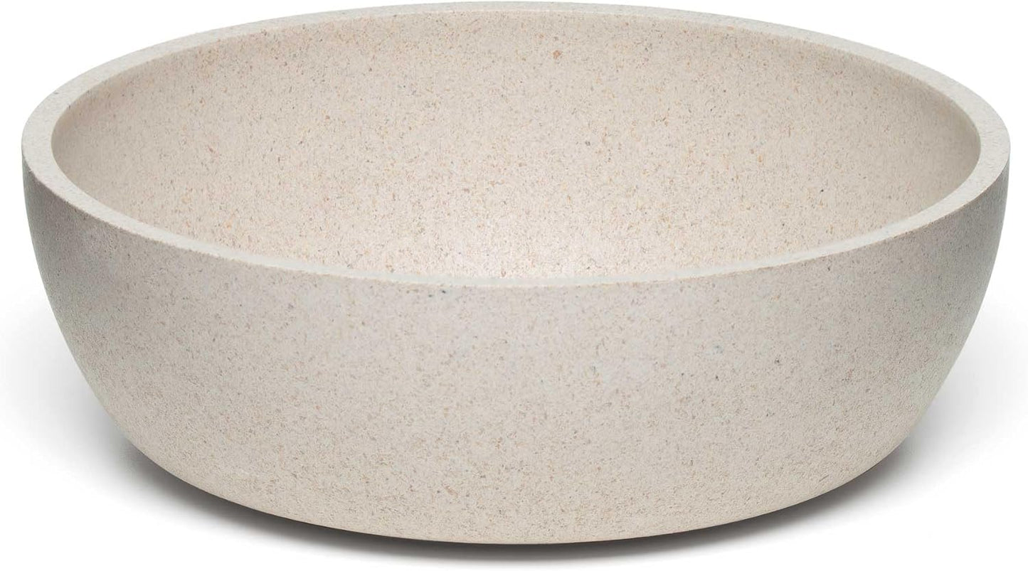 - Dolce Bamboo - Eco-Friendly Pet Bowls & Dishes for Dog, Cats, Puppy Food and Water Bowl -Sustainable and Dishwasher Safe, Made with Real Bamboo (Small, Oat-Beige)