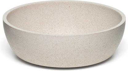 - Dolce Bamboo - Eco-Friendly Pet Bowls & Dishes for Dog, Cats, Puppy Food and Water Bowl -Sustainable and Dishwasher Safe, Made with Real Bamboo (Small, Oat-Beige)
