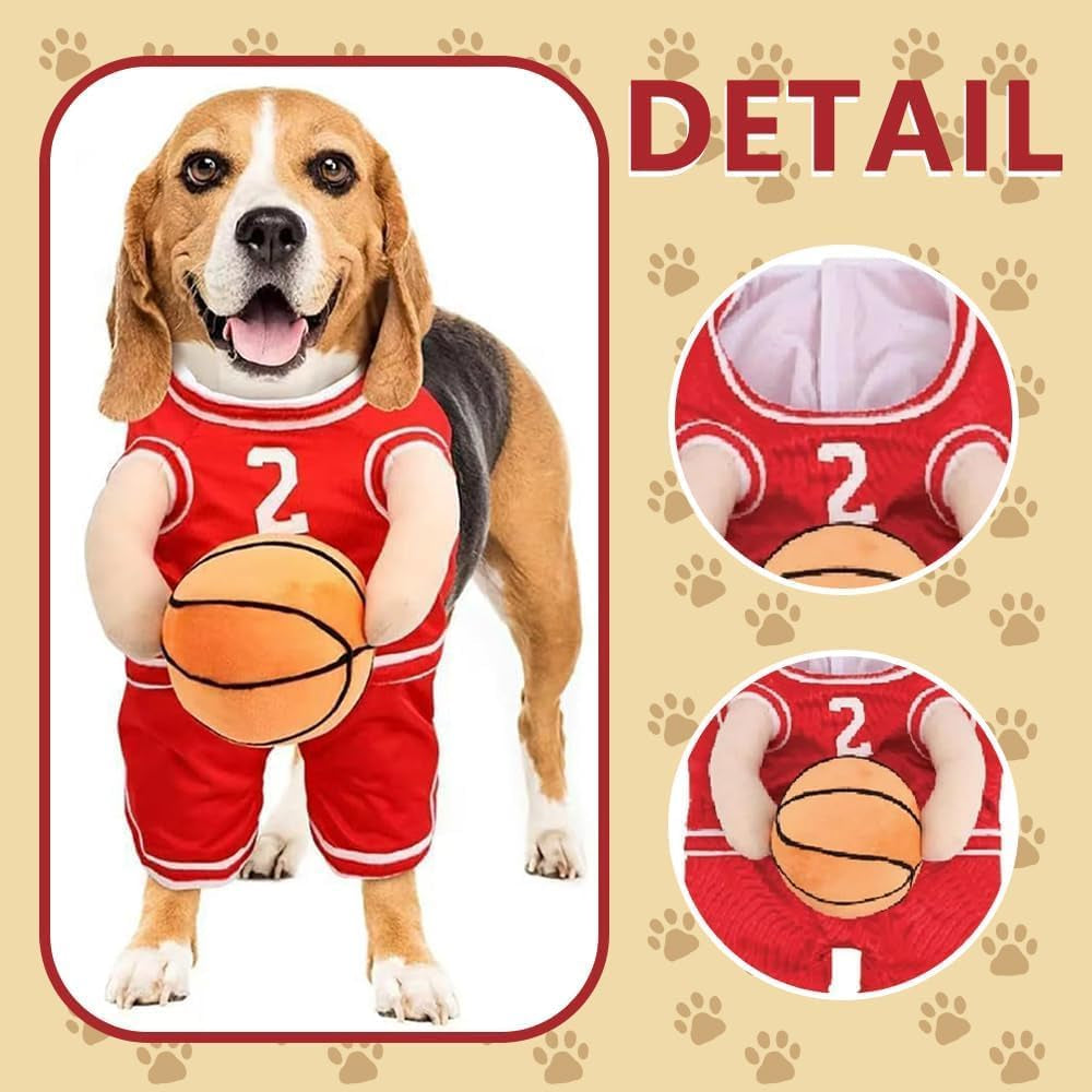 Dog Basketball Costume with Ball