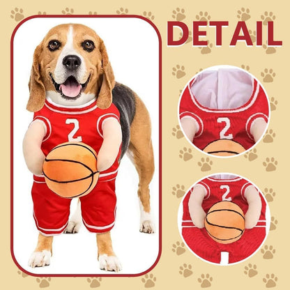 Dog Basketball Costume with Ball