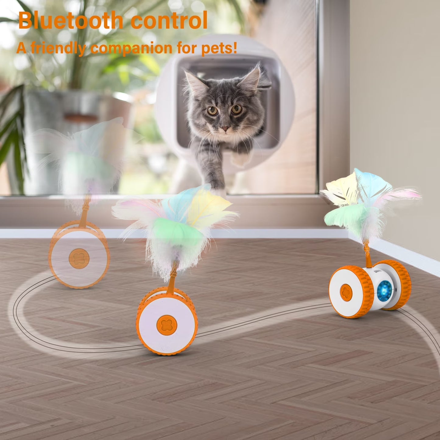 Remote Control Cat Toy, Hunting Mouse Hands-Free Play