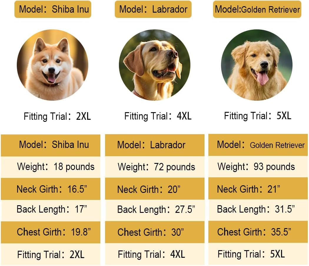 Reflective Waterproof Dog Raincoat, Adjustable Hooded Poncho