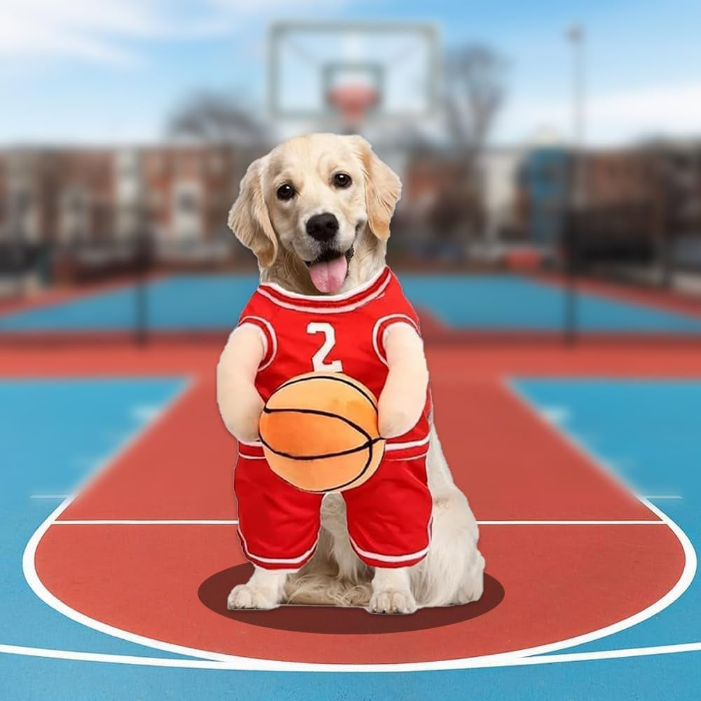 Dog Basketball Costume with Ball
