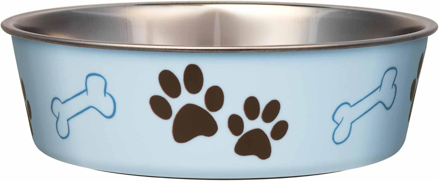 Bella Dog Bowls- Stainless Steel Dog & Cat Bowls - Spill Proof Dog Food Bowl, Cat Bowl, Puppy Essentials & Pet Supplies Great for Home & Travel (Medium 20-35 Lbs, Espresso)