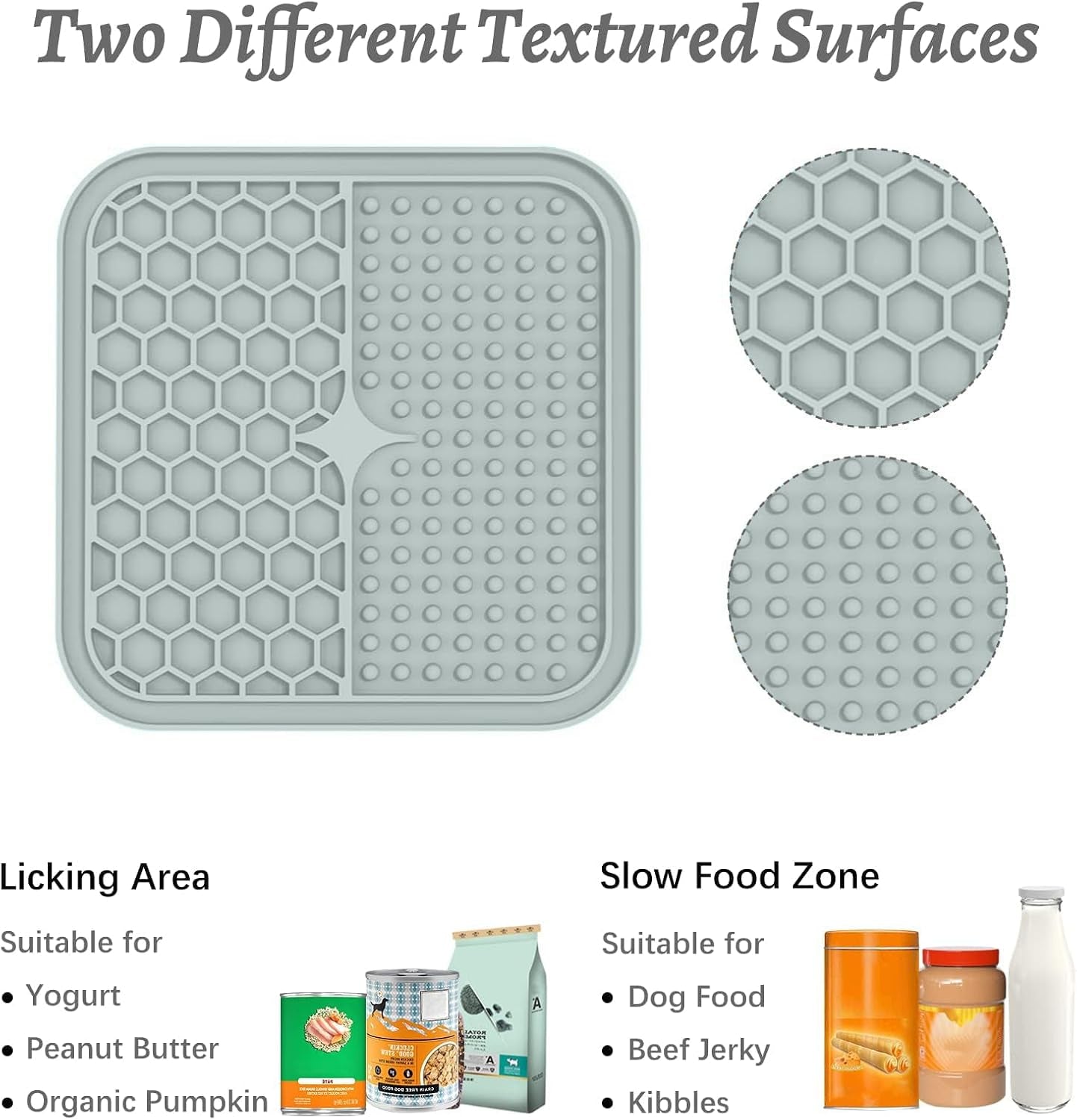 Peanut Butter Lick Mat for Dogs & Cats, 2 Pack