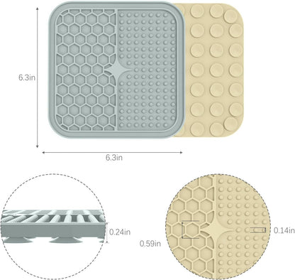 Peanut Butter Lick Mat for Dogs & Cats, 2 Pack
