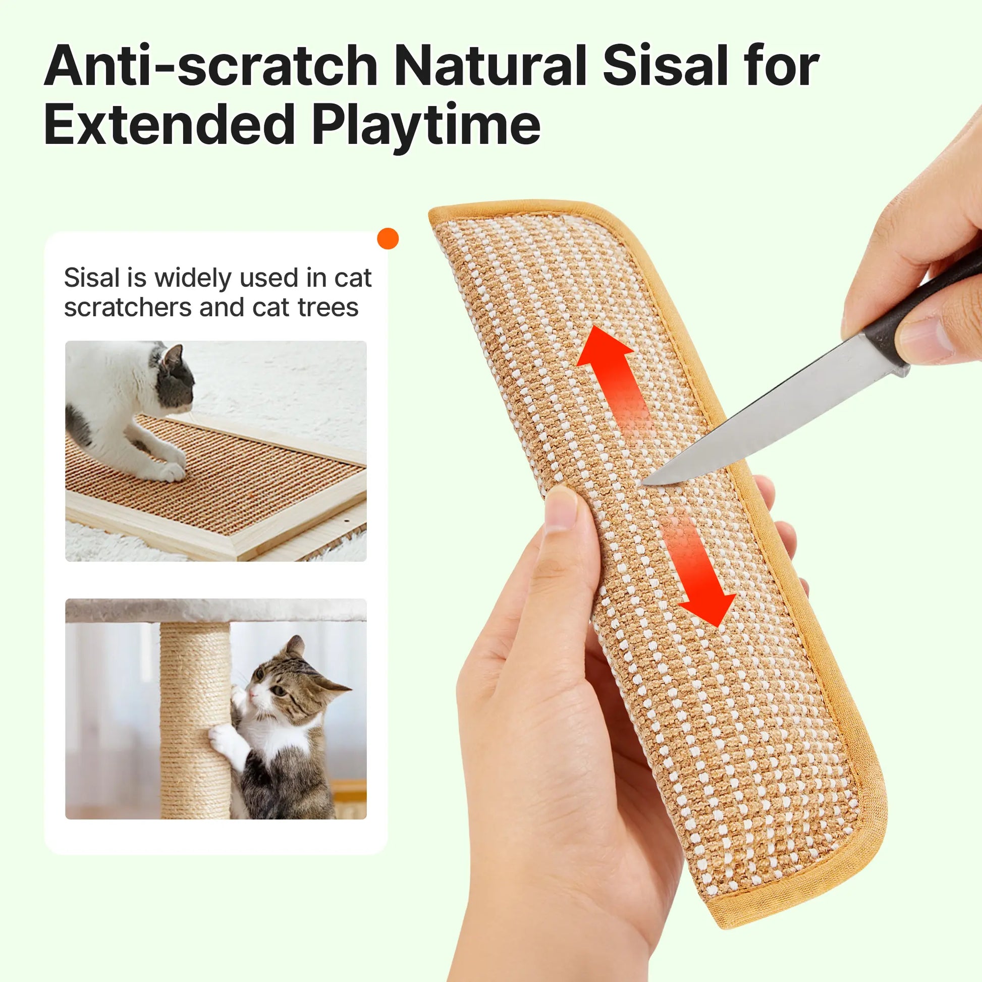 Potaroma 2-Pack Natural Sisal Cat Kicking Toys, Cozy Scratching Kicker Pillows, Long-Lasting Interactive Indoor Chew Toys for Stress Reduction & Dental Care