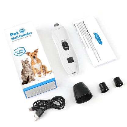 Electric Pet Nail Grinder, Quiet 2-Speed Rechargeable