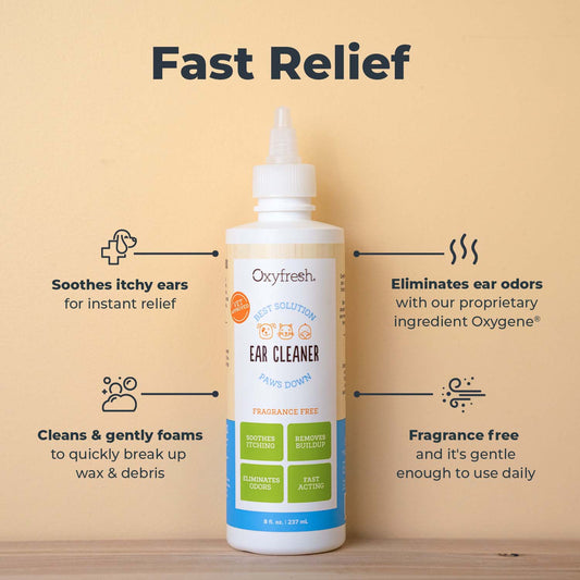 Gentle pet ear wash bottle for dogs and cats