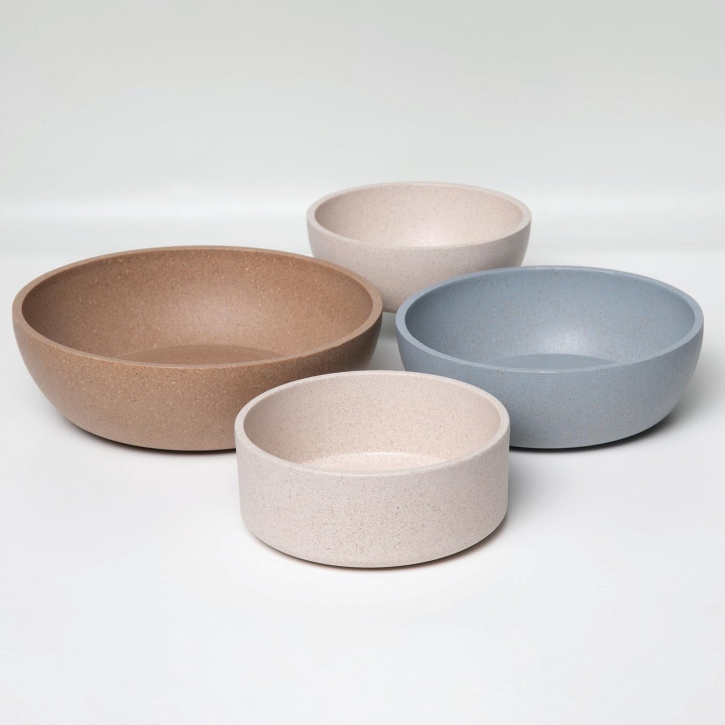 - Dolce Bamboo - Eco-Friendly Pet Bowls & Dishes for Dog, Cats, Puppy Food and Water Bowl -Sustainable and Dishwasher Safe, Made with Real Bamboo (Small, Oat-Beige)