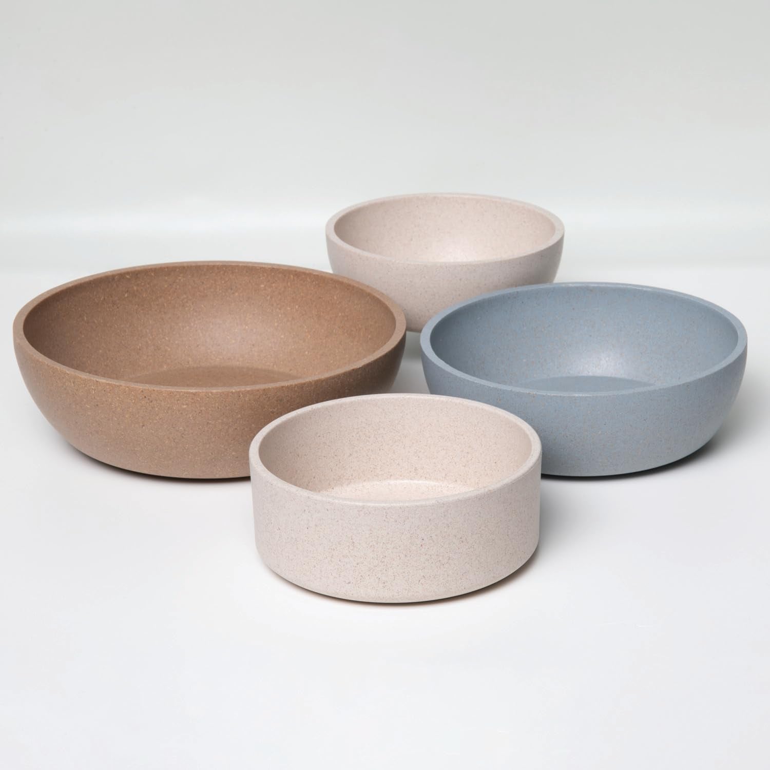 - Dolce Bamboo - Eco-Friendly Pet Bowls & Dishes for Dog, Cats, Puppy Food and Water Bowl -Sustainable and Dishwasher Safe, Made with Real Bamboo (Small, Oat-Beige)
