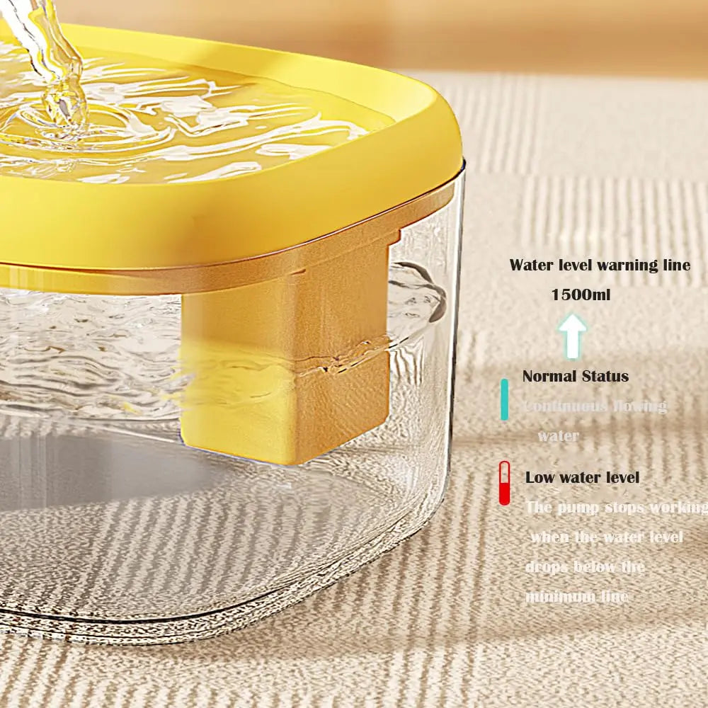 Elevate Your Pet's Hydration with the 1.5L USB Automatic Cat Water Fountain - Fresh, Filtered Water for Cats & Small Dogs!