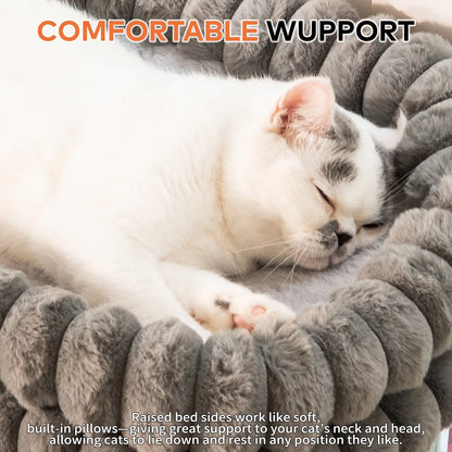 Cozy Up with Our Folding Cat Hammock for Windows - Cordless, Machine Washable, and Sturdy Design for Cats and Small Dogs!