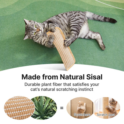 Potaroma 2-Pack Natural Sisal Cat Kicking Toys, Cozy Scratching Kicker Pillows, Long-Lasting Interactive Indoor Chew Toys for Stress Reduction & Dental Care